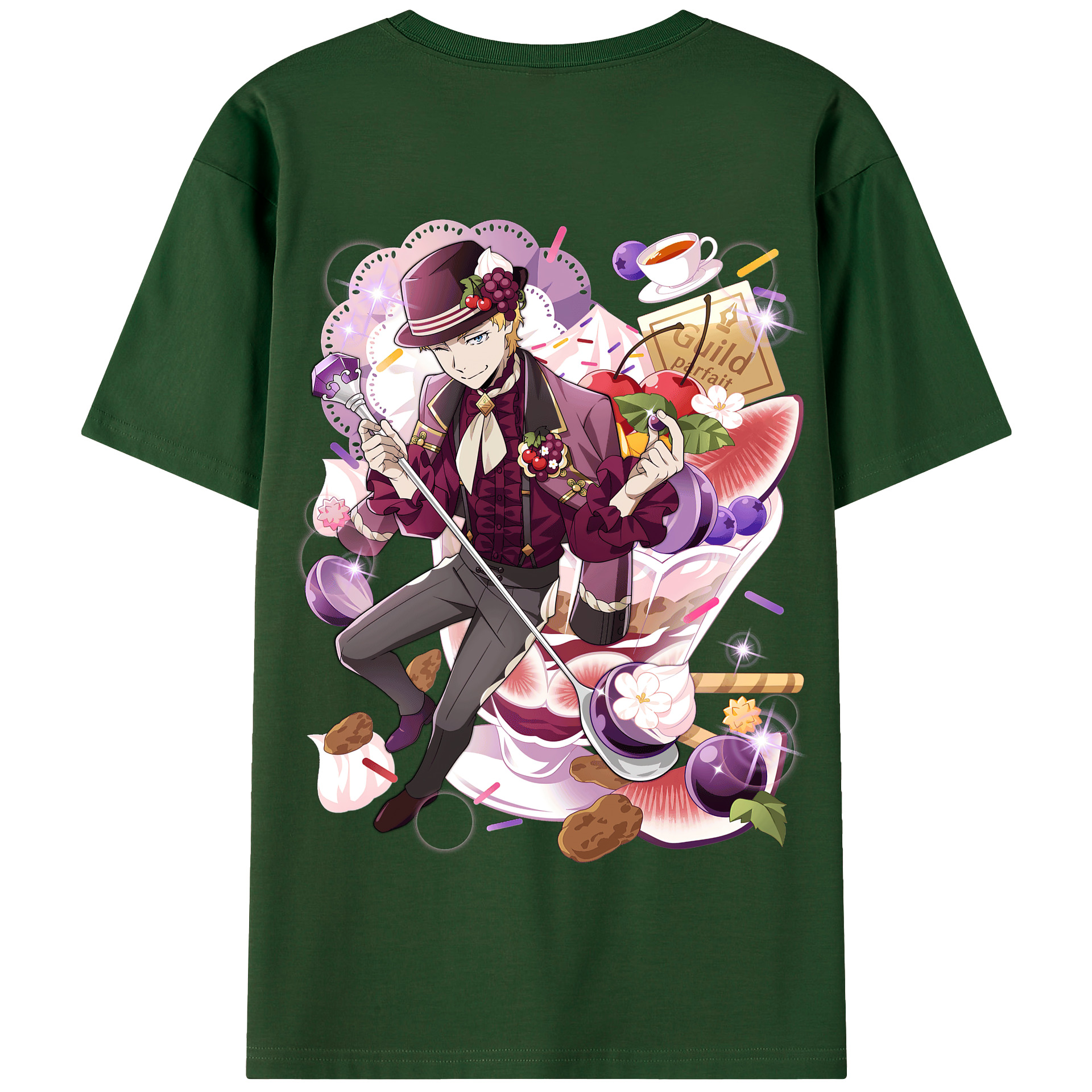 （画像用） 文豪ストレイドッグス Bungo Stray Dogs 綿100％半袖Tシャツ（背面プリント）